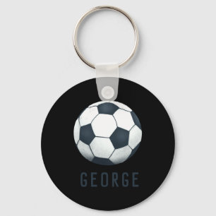 Boys Modern Blue Soccer Jersey Number Sports T Shi Keychain