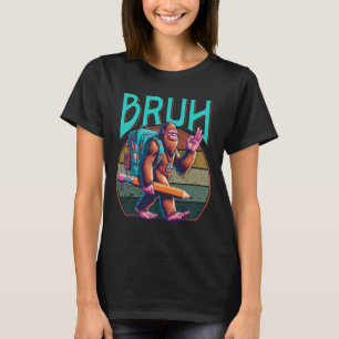 Boys Modern bruh' Big Foot Back To School Graphic T-Shirt