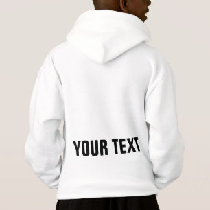 Boys Modern Hoodie Elegant Template Back Print