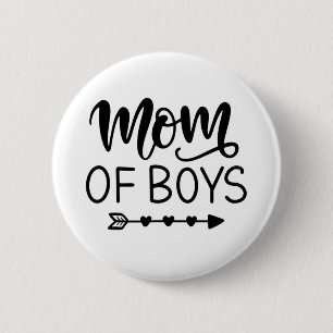 Boys mom 2 inch round button