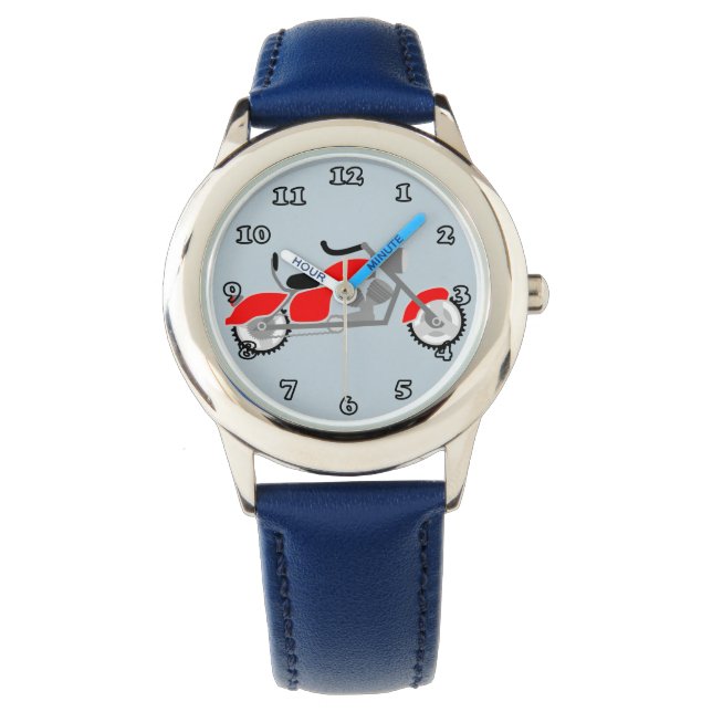 Boys Motorbike Motif watch (Front)