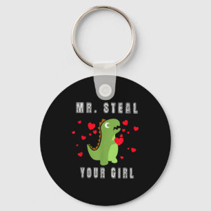 Boys Mr. Steal Your Girl - Cute Valentines Day Din Keychain