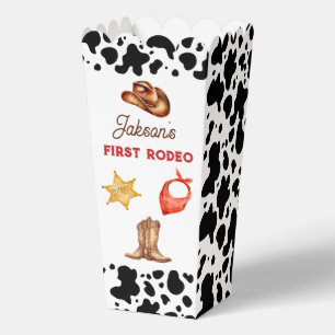 Boys My First Rodeo Cowboy 1st Birthday Favor Box