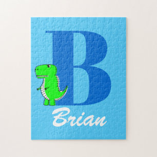 Boys Name Custom Letter Jigsaw Puzzle