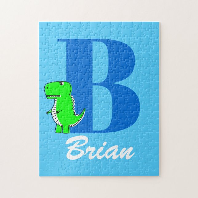 Boys Name Custom Letter Jigsaw Puzzle (Vertical)