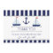 Boys Nautical Baby Shower Flat Thank You Card