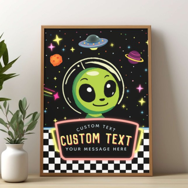 Boys NeonGalaxy Custom Space Alien Sign (Creator Uploaded)