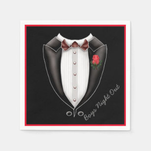 Boys Night Out Tuxedo Party Napkins