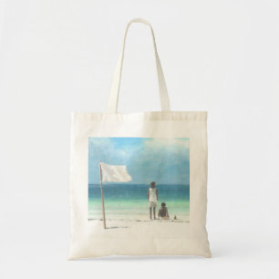 Boys on Beach Kenya Tote Bag