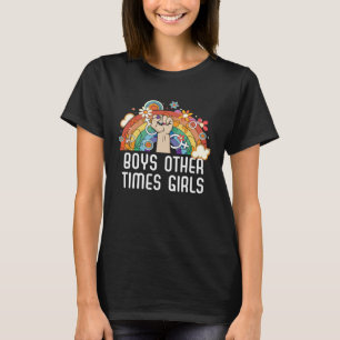 Boys Other Times Girls Bisexual Pride Bisexuality  T-Shirt