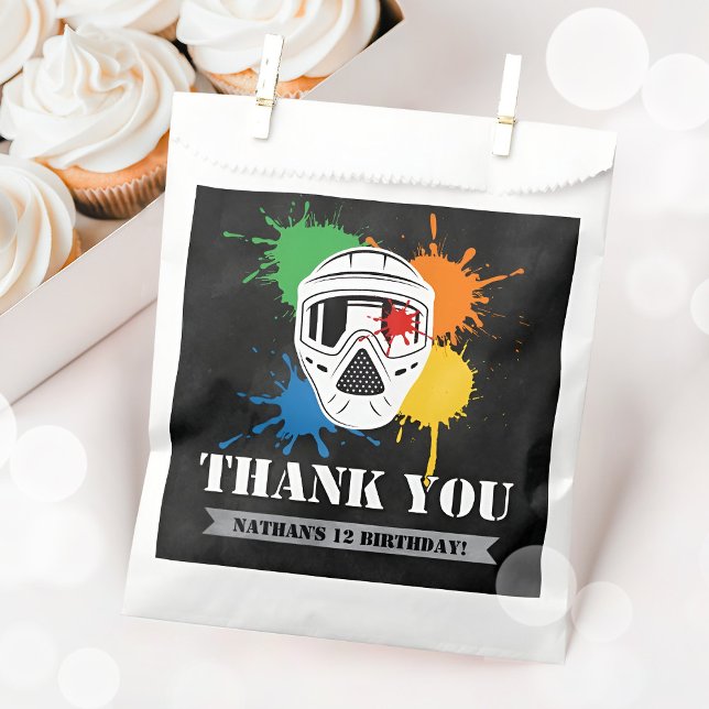 Boys Paintball Colourful Birthday Party Favour Bag (Creator Uploaded)