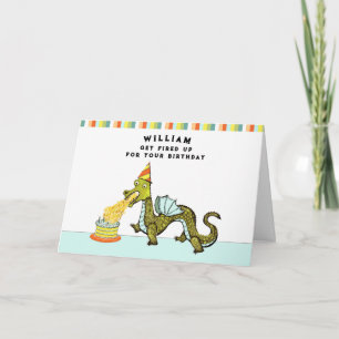 Boy's Personalized Birthday Card