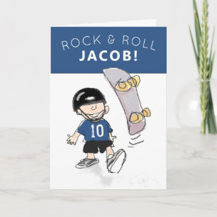 boy's personalized birthday card