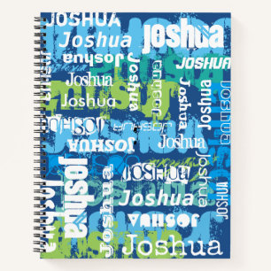 Boy's Personalized Custom Name Notebook