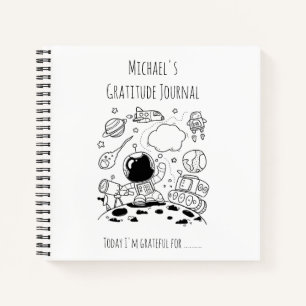 BOYS Personalized Gratitude Journal Space Theme 2