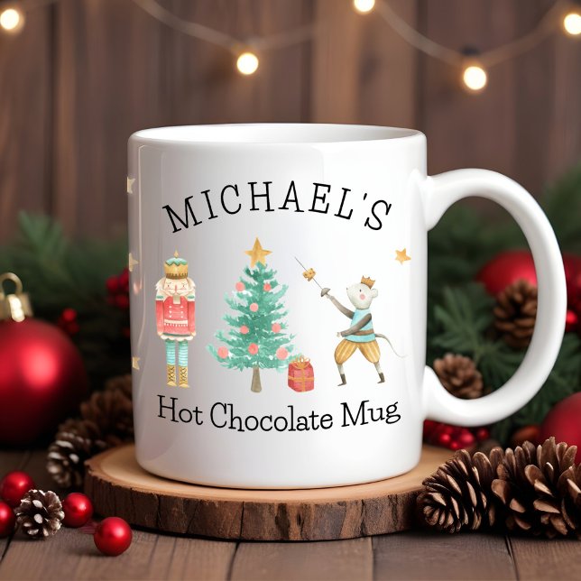 Boy's Personalized Nutcracker Chocolate Mug (Creator Uploaded)