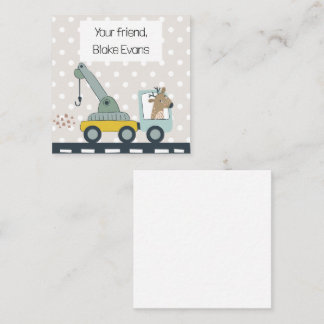 Boys Personalized Quirky Equipment Card