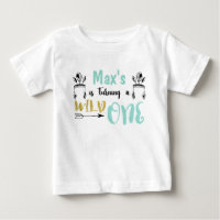 Boys Personalized Wild One Raglan Shirt