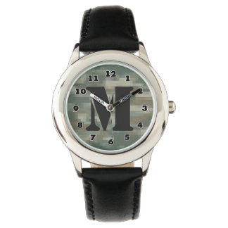 Boys pixel camouflage watch | personalize monogram