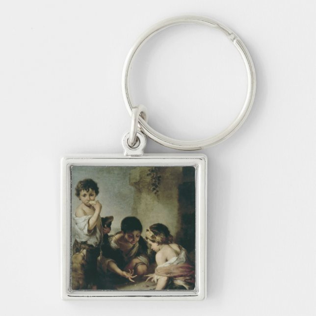Boys Playing Dice, c.1670-75 Keychain (Front)
