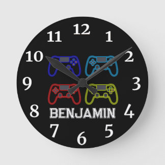 Boys Playstation Personalized Clock