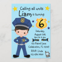 Boys Police Officer Birthday