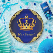 Boys Prince Baby Shower Paper Plates (Party)