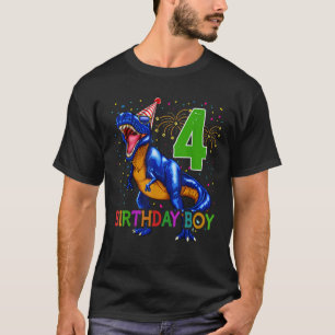 Boys Rawr I m 4 4th Birthday Dinosaurs Dinosaur Gi T-Shirt