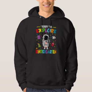 Boys Ready To Explore Kindergarten Back To School  Hoodie