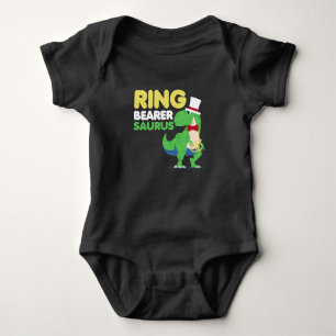 Boys Ring Bearer Dinosaur Rex Wedding Party Baby Bodysuit
