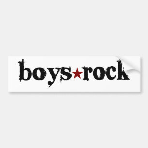 Boys Rock Bumper Sticker