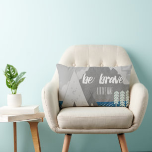 Boy's Room Be Brave Little One Lumbar Pillow