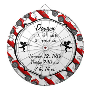 Boys Room Classic Car Gifts Sweet red Retro Car Dartboard
