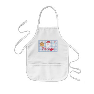 Boys Santa Milk and Cookies, Child Apron