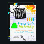Boy's Science Lab Scientist Party Birthday Invitation<br><div class="desc">I take pride in all my designs, If you have any questions, want custom changes made to the design, or want coordinating items to match & need me to create it, please contact Megan with Emma Sue Bow-tique directly at megan@emmasuebowtique.com . Zazzle is now offering digital files, however if you...</div>