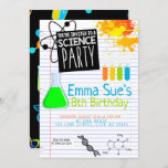 Boy's Science Lab Scientist Party Birthday Invitation<br><div class="desc">I take pride in all my designs, If you have any questions, want custom changes made to the design, or want coordinating items to match & need me to create it, please contact Megan with Emma Sue Bow-tique directly at megan@emmasuebowtique.com . Zazzle is now offering digital files, however if you...</div>