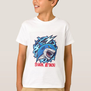 Boy's Shark Attack Cotton T-Shirt   Kid's Clothes