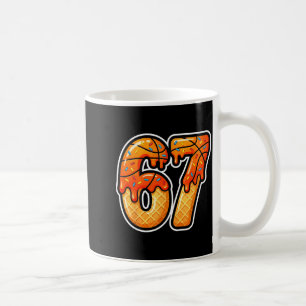 Boys Shirt Basketball Ice Cream Drip 67 Coffee Mug