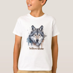 Boy's Shirt Yellowstone Wolf