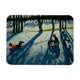 Boys Sledging Allestree Park Derby Magnet