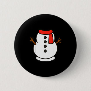 Boys Snowman Shirt Kids Snowman Costume Christmas  2 Inch Round Button