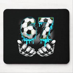 Boys Soccer 67 6 7 Six Seven Meme Funny Gen Alpha  Mouse Pad