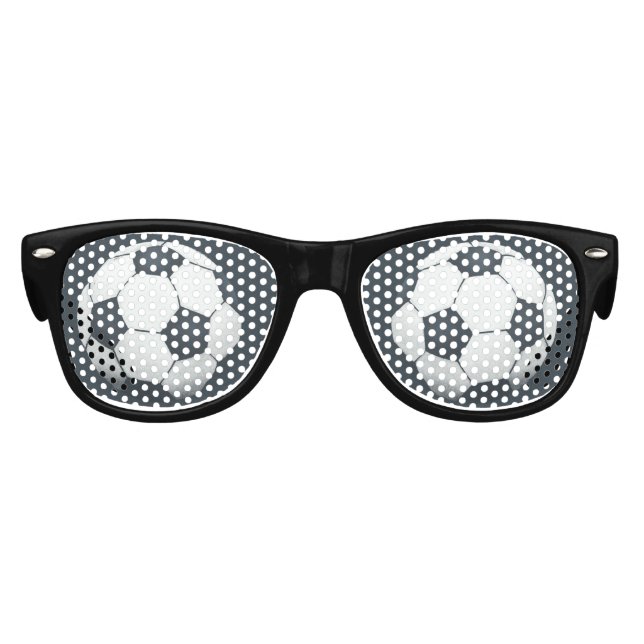 Boys Soccer Modern Blue Sports Kids Birthday Kids Sunglasses (Front)