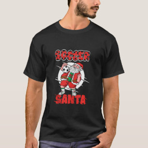 Boys Soccer Pyjamas Christmas Jingle Balls Soccer  T-Shirt