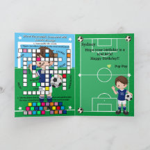 Boys Soccer Secret Message Happy Birthday