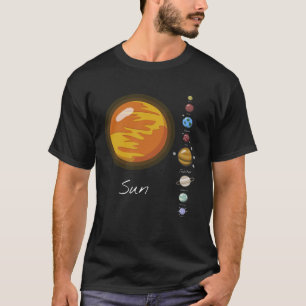 Boys Solar System Planet Outer Space Astronauts T-Shirt