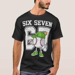 Boys St Patricks Day 67 Baseball Ice Cream Drip T-Shirt