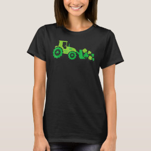 Boys St Patricks Day Crane Truck Construction Todd T-Shirt