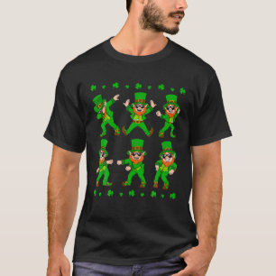 Boys St Patrick's Day Dancing Leprechauns Funny Ki T-Shirt
