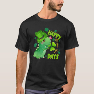 Boys St Patricks Day Dinosaur Dino Saurus Irish Sh T-Shirt
